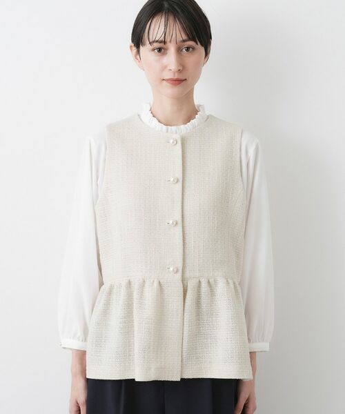 Dessin / デッサン ベスト | 【入卒/セレモニー】パール調ボタンベスト | 詳細9