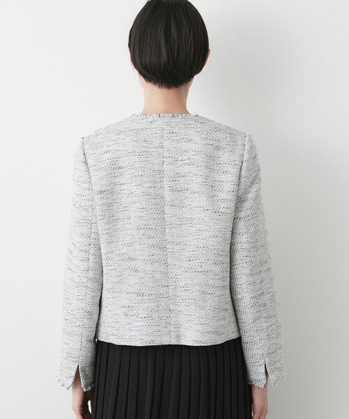 Dessin / デッサン ノーカラージャケット | 【入卒/セレモニー/セットアップ可能】ツイードクルーネックジャケット | 詳細11