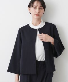 Dessin / デッサン ノーカラージャケット | 【入卒／セレモニー／セットアップ可能】テントラインダブルクロスジャケット