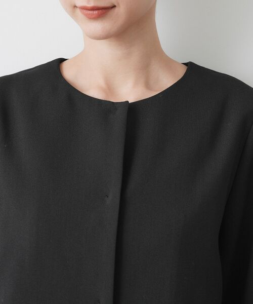 Dessin / デッサン ノーカラージャケット | 【入卒/セレモニー/セットアップ可能】テントラインダブルクロスジャケット | 詳細12