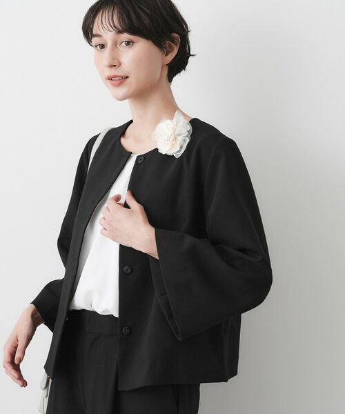 Dessin / デッサン ノーカラージャケット | 【入卒/セレモニー/セットアップ可能】テントラインダブルクロスジャケット | 詳細2