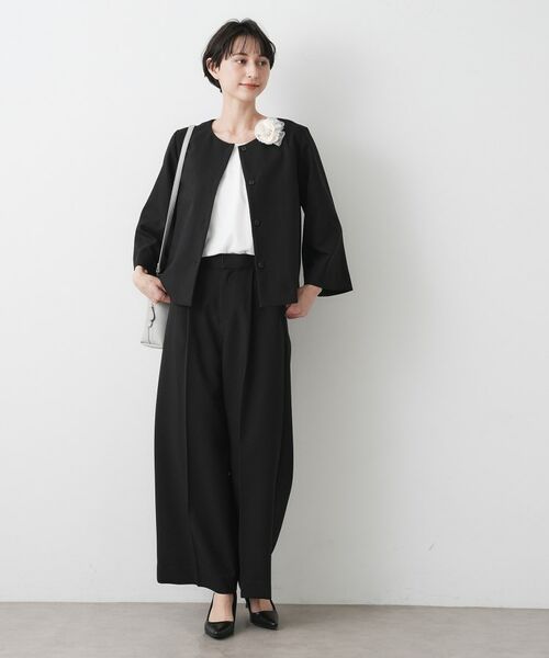 Dessin / デッサン ノーカラージャケット | 【入卒/セレモニー/セットアップ可能】テントラインダブルクロスジャケット | 詳細3