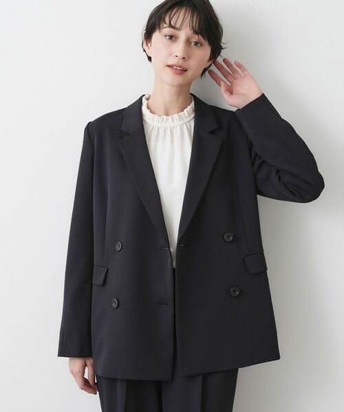 Dessin / デッサン テーラードジャケット | 【入卒/セレモニー/お仕事/セットアップ可能】ダブルジャケット(ネイビー(094))