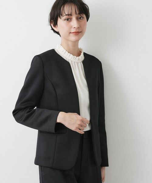 Dessin / デッサン ノーカラージャケット | 【入卒/セレモニー/お仕事/セットアップ可能】ソフトボンディングジャケット | 詳細1