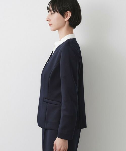 Dessin / デッサン ノーカラージャケット | 【入卒/セレモニー/お仕事/セットアップ可能】ソフトボンディングジャケット | 詳細10