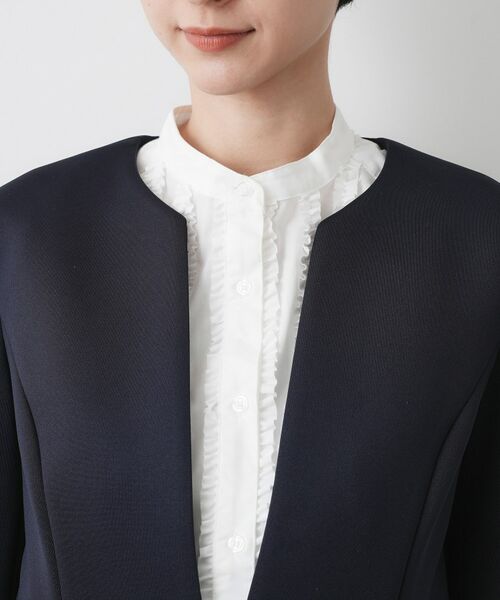 Dessin / デッサン ノーカラージャケット | 【入卒/セレモニー/お仕事/セットアップ可能】ソフトボンディングジャケット | 詳細12