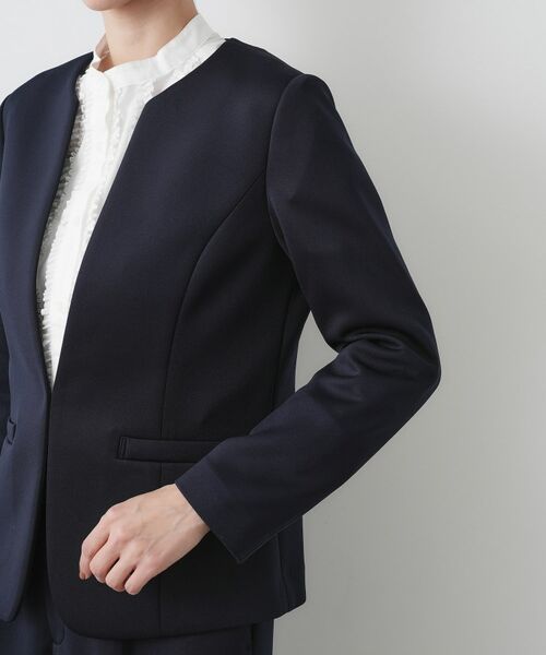 Dessin / デッサン ノーカラージャケット | 【入卒/セレモニー/お仕事/セットアップ可能】ソフトボンディングジャケット | 詳細13