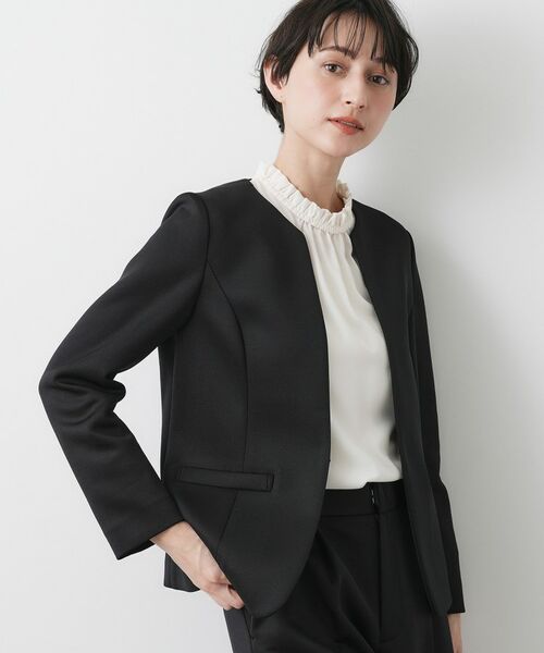 Dessin / デッサン ノーカラージャケット | 【入卒/セレモニー/お仕事/セットアップ可能】ソフトボンディングジャケット | 詳細2