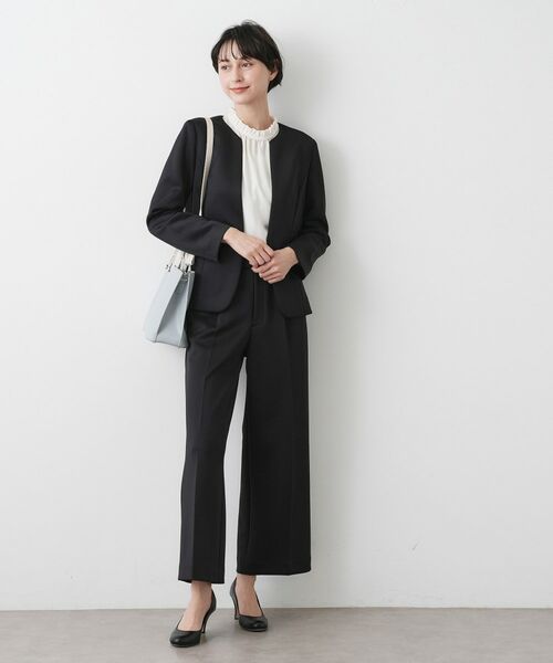 Dessin / デッサン ノーカラージャケット | 【入卒/セレモニー/お仕事/セットアップ可能】ソフトボンディングジャケット | 詳細3