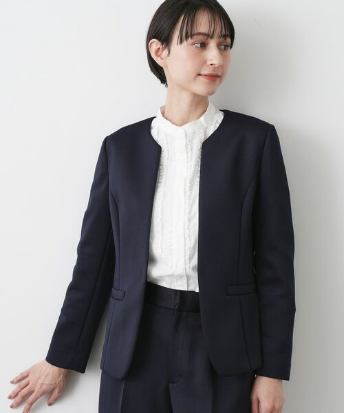 Dessin / デッサン ノーカラージャケット | 【入卒/セレモニー/お仕事/セットアップ可能】ソフトボンディングジャケット | 詳細6