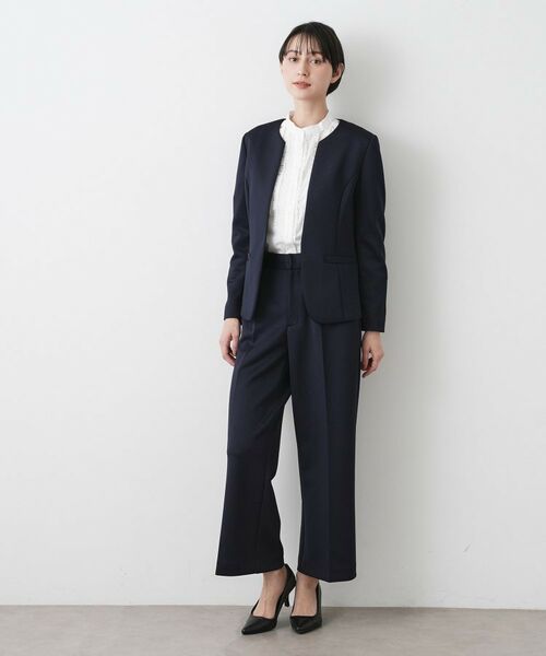 Dessin / デッサン ノーカラージャケット | 【入卒/セレモニー/お仕事/セットアップ可能】ソフトボンディングジャケット | 詳細7