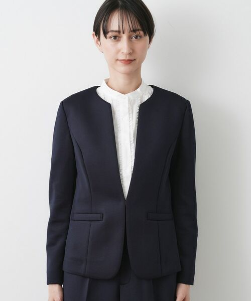 Dessin / デッサン ノーカラージャケット | 【入卒/セレモニー/お仕事/セットアップ可能】ソフトボンディングジャケット | 詳細9