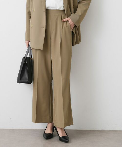 Dessin / デッサン パンツ | 【入卒/セレモニー/セットアップ可能】フレアシルエットパンツ(モカブラウン(042))