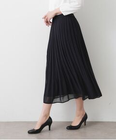 Dessin / デッサン スカート | 【入卒／セレモニー／ウエストゴム／洗える】シフォンプリーツスカート