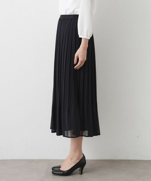 Dessin / デッサン スカート | 【入卒/セレモニー/ウエストゴム/洗える】シフォンプリーツスカート | 詳細10