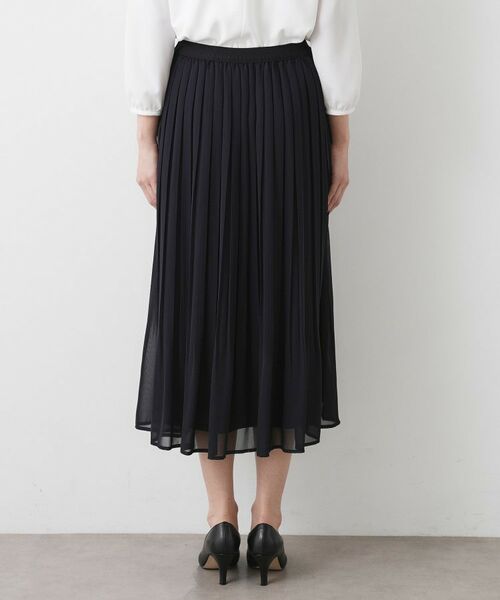 Dessin / デッサン スカート | 【入卒/セレモニー/ウエストゴム/洗える】シフォンプリーツスカート | 詳細11