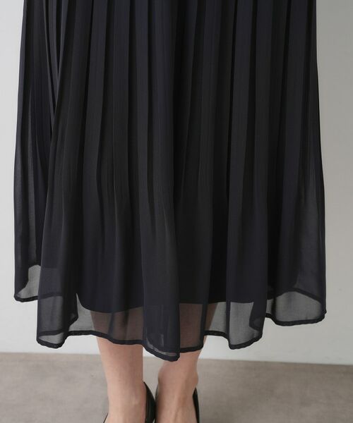 Dessin / デッサン スカート | 【入卒/セレモニー/ウエストゴム/洗える】シフォンプリーツスカート | 詳細14