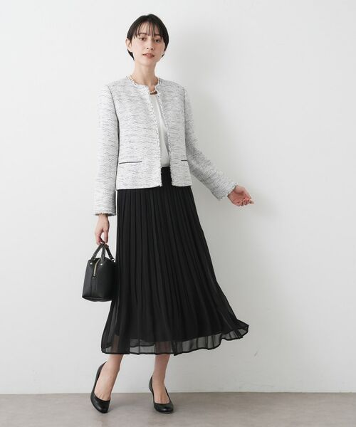 Dessin / デッサン スカート | 【入卒/セレモニー/ウエストゴム/洗える】シフォンプリーツスカート | 詳細2