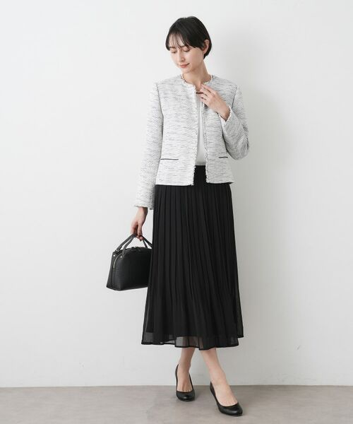 Dessin / デッサン スカート | 【入卒/セレモニー/ウエストゴム/洗える】シフォンプリーツスカート | 詳細3