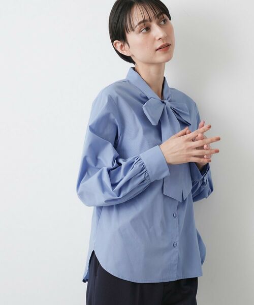 Dessin / デッサン シャツ・ブラウス | 【入卒/セレモニー/洗える】ボウタイリボンブラウス | 詳細6