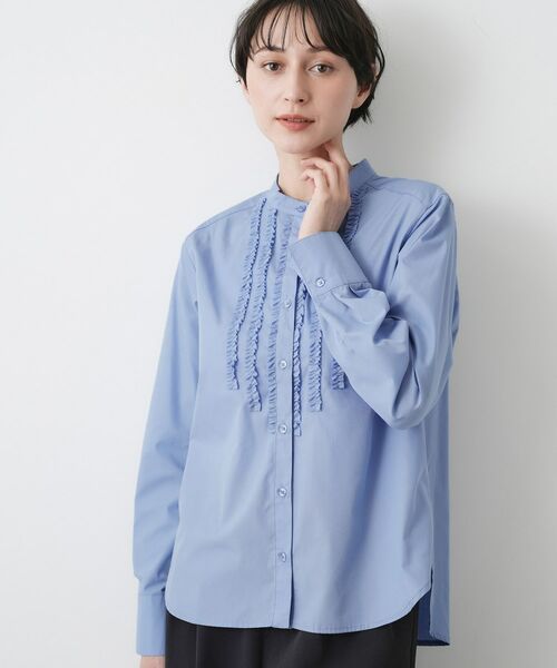 Dessin / デッサン シャツ・ブラウス | 【入卒/セレモニー/洗える】フロントフリルネックブラウス | 詳細5
