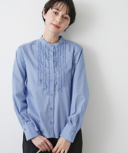 Dessin / デッサン シャツ・ブラウス | 【入卒/セレモニー/洗える】フロントフリルネックブラウス | 詳細6