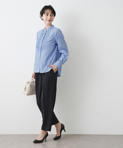 Dessin / デッサン シャツ・ブラウス | 【入卒/セレモニー/洗える】フロントフリルネックブラウス | 詳細7