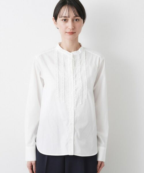 Dessin / デッサン シャツ・ブラウス | 【入卒/セレモニー/洗える】フロントフリルネックブラウス | 詳細9