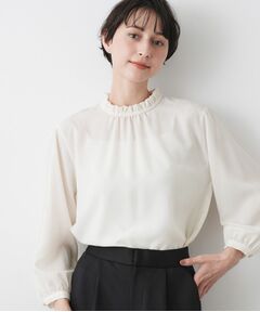 Dessin / デッサン シャツ・ブラウス | 【入卒／セレモニー／洗える】フリルネックブラウス