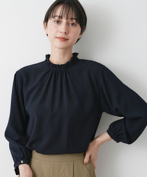 Dessin / デッサン シャツ・ブラウス | 【入卒/セレモニー/洗える】フリルネックブラウス | 詳細13