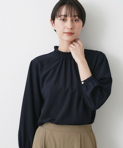 Dessin / デッサン シャツ・ブラウス | 【入卒/セレモニー/洗える】フリルネックブラウス | 詳細14