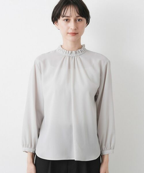 Dessin / デッサン シャツ・ブラウス | 【入卒/セレモニー/洗える】フリルネックブラウス | 詳細17