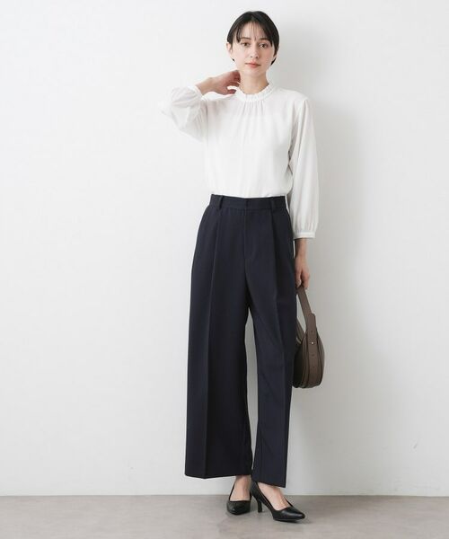 Dessin / デッサン シャツ・ブラウス | 【入卒/セレモニー/洗える】フリルネックブラウス | 詳細3