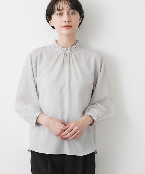 Dessin / デッサン シャツ・ブラウス | 【入卒/セレモニー/洗える】フリルネックブラウス | 詳細9