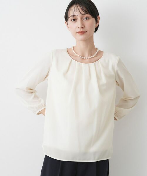 Dessin / デッサン シャツ・ブラウス | 【入卒/セレモニー/洗える】ジョーゼットブラウス | 詳細5