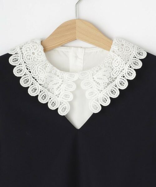 Dessin / デッサン ミニ丈・ひざ丈ワンピース | 【2点セット/セレモニー】レースカラーブラウスセットアップワンピース | 詳細3