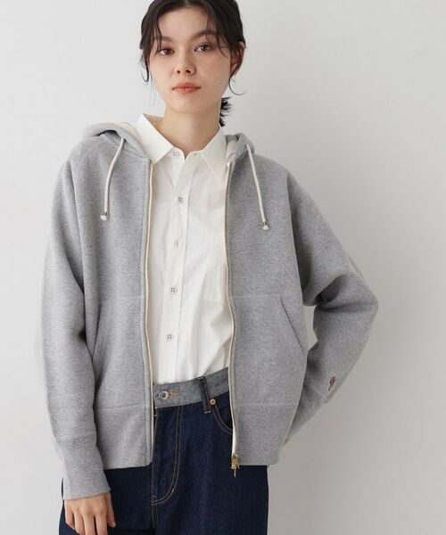 Dessin / デッサン スウェット | 【ユニセックス/洗える】吊り裏毛フーデッドスウェット(グレー(012))