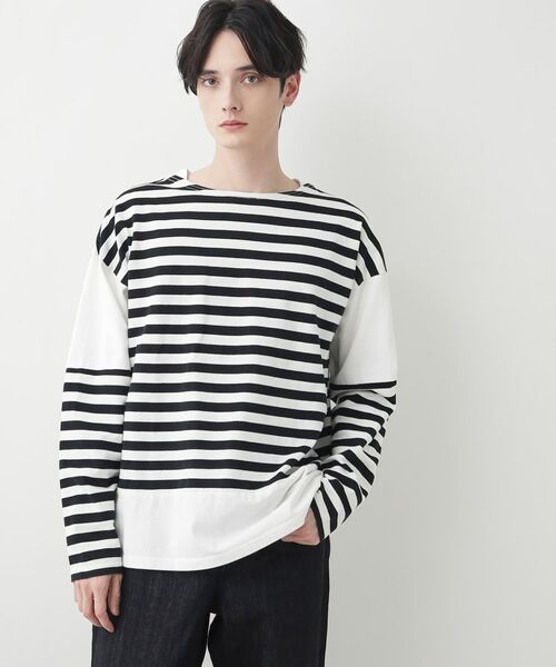 Dessin / デッサン カットソー | ピグメントボーダー天竺 | 詳細1