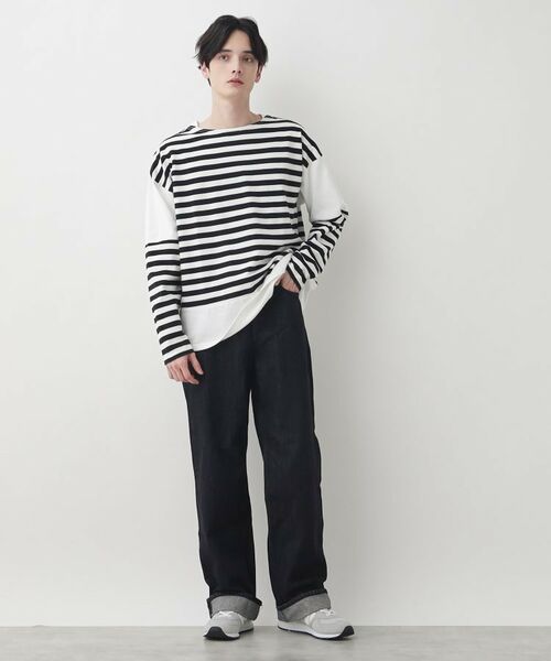 Dessin / デッサン カットソー | ピグメントボーダー天竺 | 詳細2