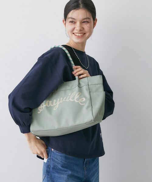 Dessin / デッサン トートバッグ | 【軽量/多ポケット】カラーコードトートバッグ(ミントグリーン(021))