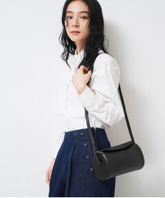 Dessin / デッサン ショルダーバッグ | 【軽量】本革バレル型ショルダーバッグ