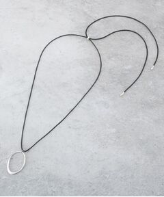 オーバルモチーフコードネックレス