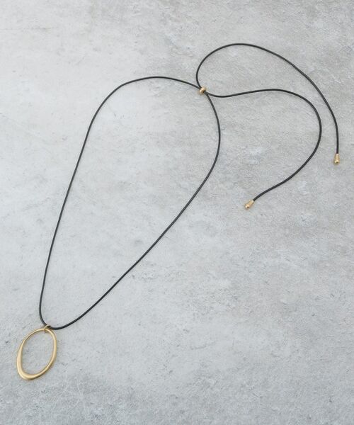 Dessin / デッサン ネックレス・ペンダント・チョーカー | オーバルモチーフコードネックレス（ゴールド(007)）