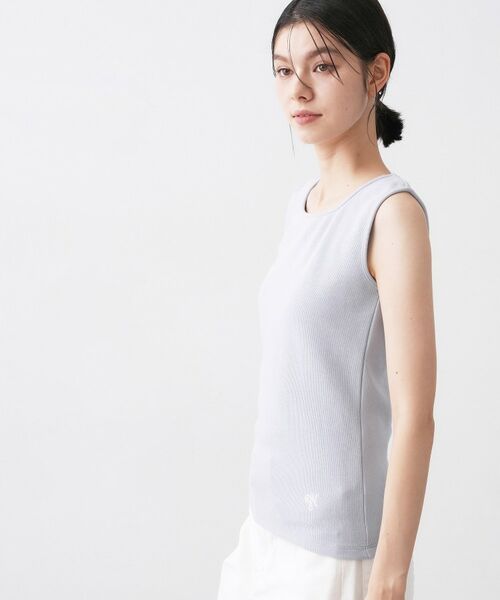 Dessin / デッサン キャミソール・チューブトップ | 【洗える】リブスクエアタンクトップ | 詳細10