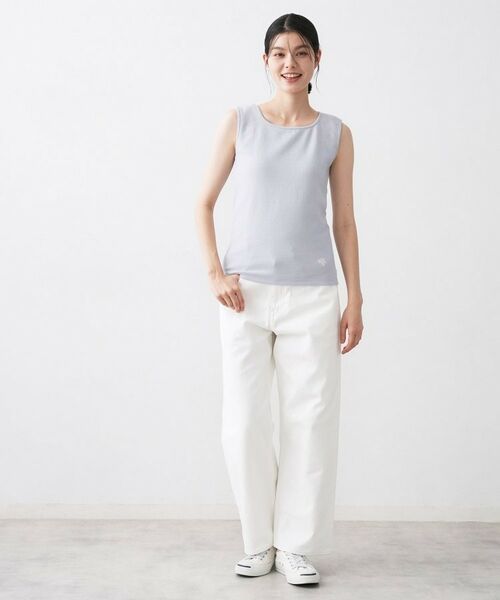 Dessin / デッサン キャミソール・チューブトップ | 【洗える】リブスクエアタンクトップ | 詳細11