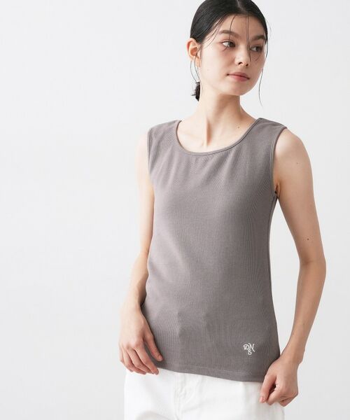 Dessin / デッサン キャミソール・チューブトップ | 【洗える】リブスクエアタンクトップ | 詳細13