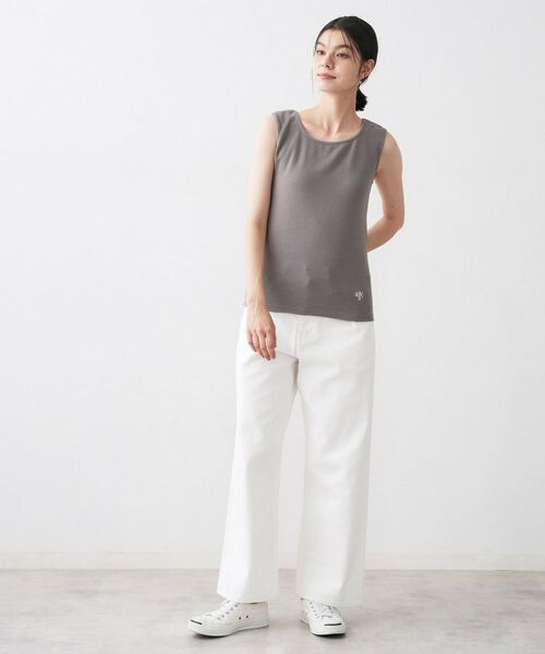 Dessin / デッサン キャミソール・チューブトップ | 【洗える】リブスクエアタンクトップ | 詳細15