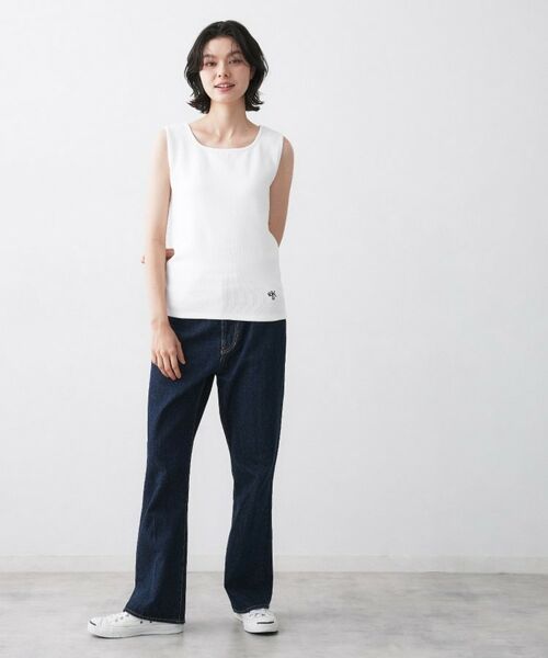 Dessin / デッサン キャミソール・チューブトップ | 【洗える】リブスクエアタンクトップ | 詳細3