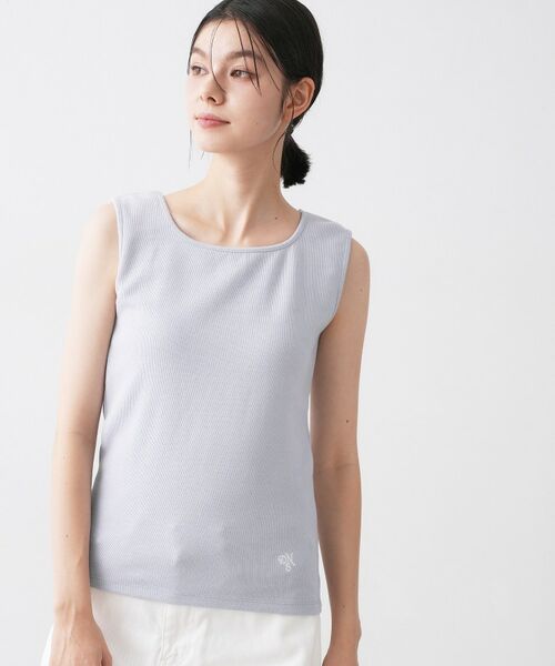 Dessin / デッサン キャミソール・チューブトップ | 【洗える】リブスクエアタンクトップ | 詳細9