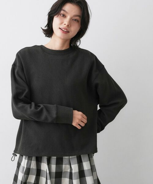 Dessin / デッサン カットソー | 【前後2WAY/洗える】ドロストリブカットソー | 詳細6